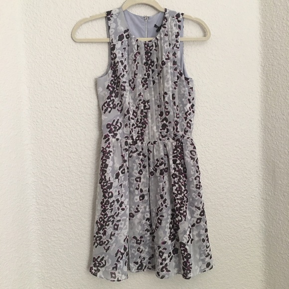 NWT A/X Armani Exchange Animal Print Grey Dress - Picture 1 of 16